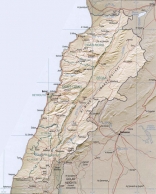 Map of Lebanon